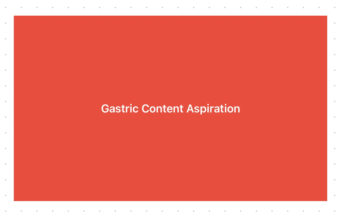 Gastric Content Aspiration